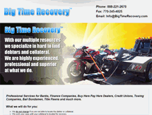 Tablet Screenshot of bigtimerecovery.com